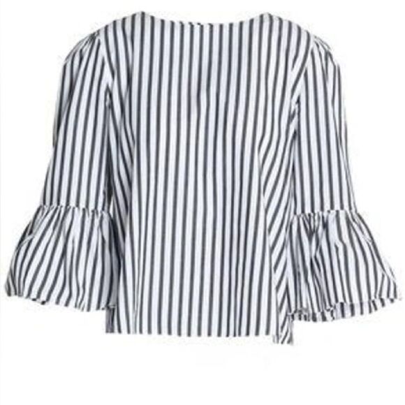 ALICE AND OLIVIA
Bernice Striped Cotton-poplin Blouse - Picture 1 of 3